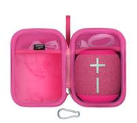 Aproca Case Compatible with Ultimate Ears WONDERBOOM 4/3 Portable Waterproof Bluetooth Speaker, Carrying Storage Bag for Accessories -Pink (Case Only)