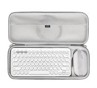 Aproca Grey Hard Travel Storage Case, for Logitech K380 Multi-Device Bluetooth Keyboard and Logitech Pebble M350 / i345 Mouse