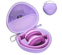 Aproca Kids Headphones Case Compatible with iClever BTH12 / HS19 / BTH26 Kids Bluetooth Headphones, Storage Hard Bag -Purple (Case Only)