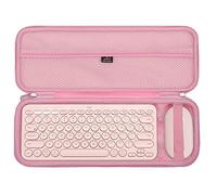 Aproca Pink Hard Travel Storage Case, for Logitech K380 Multi-Device Bluetooth Keyboard and Logitech Pebble M350 / i345 Mouse