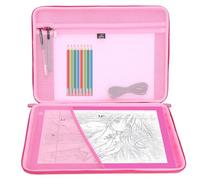 Aproca Pink Portable Hard Storage Case, for LitEnergy Portable/NXENTC/iVyne Rechargeable A4 LED Copy Board Light Tracing Light Box (Case Only)