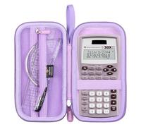 Aproca Purple Storage Hard Case Fit for Texas Instruments TI-30XIIS / TI-30X IIS 2-Line/Casio FX-991EX Fx-82es Plus Scientific Calculator (Case Only)