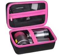 Aproca Storage Case Compatible with EYYA Handheld Cordless Car Vacuum Cleaner, Portable Hard Bag for Accessories - Black with Red (Case Only)