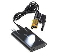 Aprodite 5W LED Surgical Headlight Lamp Mounted on Loupes for Lab Loupes Magnifier DY-007 Plactis Clip (Black)