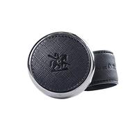 APROFAMILY [Leather Power Knob] BLACKSUIT Power Handle Spinner Handle Car Accessories luxury Hi-quality Power Handle Steering Wheel Spinner Knob (Matt Black)