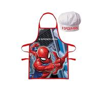 apron and hat set for kids Spiderman