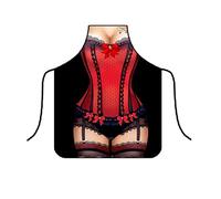 Apron Creative Personality Couple Funny Aprons Party Annual Meeting Apron Restaurant Apron Baking Party Apron for Men Woman (W12,Height 73 Width 55)