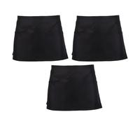 Apron for Restaurant Servers BBQ Chefs with 3 Pockets Stain Resistant Polyester Workwear BBQ Apron for Kitchen