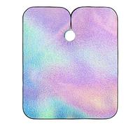 Apron Holographic Rainbow Foil Barber Apron Unisex Hairdressing Cape Waterproof Haircut Apron Gown For Hairdresser Hair Cutting Men