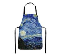Apron Home Kitchen Cooking Baking Gardening for Women Men with Pockets Cow Dalmatian Spots Animal Milk 32x28 inch