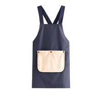 Apron With Pockets, Adjustable Fit, 70cm, Pocket And Cross-Back Straps, Cooking Baking Dress Apron, Versatile Use, For Cooking, Baking, Gardening, Art Projects,