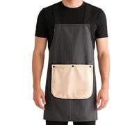 Apron With Towel, Waterproof Pinafore Con Pocket, No Tie Cooking Apron Per Women & Men, Chef, Home, Restaurant, Baking, BBQ, Gardening, Grilling, Cleaning & Painting Tasks