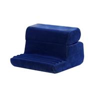 Apronhero iPad Stand Cushion Tablet Pillow Holder Rest Bed Lap Sofa Reading Pad Soft Foldable Compatible with iPad/iPhone/Galaxy Tab/Book (Blue)