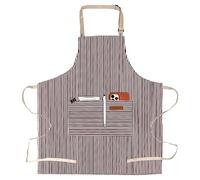 APRONPANDA Aprons for Women with Pockets Unisex Adults Cooking Baking Kitchen Chef Cotton Apron Adjustable Bib
