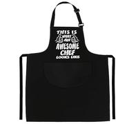 Aprons for Men, Novelty Apron,Mens Apron-s for Cooking with 2 Front Pockets Gifts for Husband, Son, Boyfriend- Kitchen Cooking Grilling
