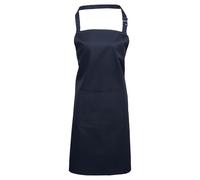 Aprons for Women & Men - Chef Apron, Ideal for Cooking, Kitchen, BBQs, Restaurants, Gardening & Art - Unisex Apron in Navy Blue Color Waterdrop Resistant with Large Pocket - Durable Polyester
