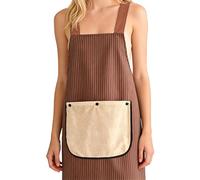 Aprons For Women - Waterproof Wear Resistant 70cm | Cooking Apron | Cross Strap Apron With Pockets Machine Washable Chef Kitchen BBQ Gardening Art Cafe Uniform For Indoor Outdoor Use