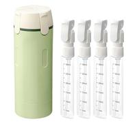 AprYew 4 in 1 Travel Dispenser Bottles Refillable, 4 Pack 30ML Travel Bottles for Toiletries, Travel Size Shampoo and Conditioner Bottles,for Vacation Business Trip, Green, 1 Ounces