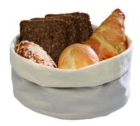 APS 2556 GF191 Round Canvas Bag, Brown, 80(H)x 170(Ø)mm | Brings a warm, rustic touch to buffet presentations, keeping bread or rolls easily accessible for professional catering.