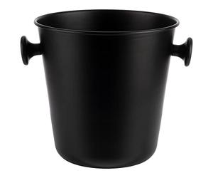 APS 36115 Wine/Champagne Cooler Aluminium with Two Handles Diameter 21.5/15 cm Matte Black