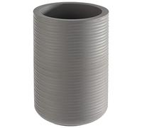 APS 36123 Concrete Bottle Cooler Ribbed with Furniture-Protecting Underside for 0.7-1.5 Litre Bottles Diameter 13/10 cm, Height 19.5 cm, Grey
