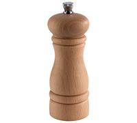 APS 40574 Salt Mill Beech Wood Ceramic Grinder Diameter 5.5 cm Height 15.5 cm, Brown