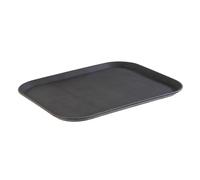APS 516 Non Slip GN 1/1 Serving Tray, 53 x 32.5 cm, Height 2.5 cm, Non-Slip Surface, Black