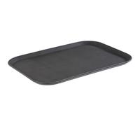 APS 517 Non Slip Serving Tray, 53 x 36.5 cm, Height 2 cm, Non-Slip Surface, Black