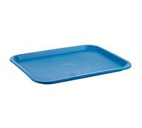 APS 539 Fast Food Tray, Shatterproof, Made in Germany, 35 x 27 x 2 cm, Blue