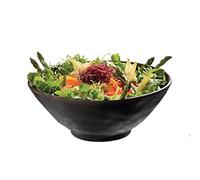 APS 84111 Marone Melamine Bowl, 190 mm x 80 mm Diameter, 7.5" x 3", Black | Stackable design saves valuable kitchen cupboard space; ideal for busy commercial catering environments.