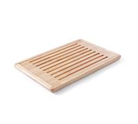 APS Bread Chopping Board Rubberwood with Removable Crumb Compartment, Four Non-Slip Feet, 32 x 47.5 cm, Height 2 cm, Brown
