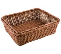 APS CF304 Polypropylene Natural Rattan Basket, 1/3 GN