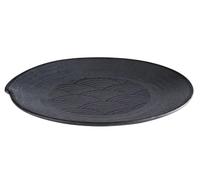 APS Dark Wave 84909 Plate Diameter 27 cm Height 2.5 cm Melamine Black Wave Design