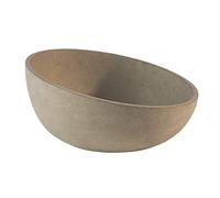APS Bowl „Element“ - Concrete Bowl with Furniture-Friendly Underside, Stackable and with The Dimensions Ø: 22 x H: 6 cm / 10.5 cm for 1.1 litres, Round and Bevelled