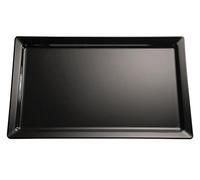 APS Pure Melamine Tray Black GN 1/4