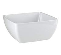 APS GF132 Melamine Square Bowl, 9 cm Item Length, Pure White