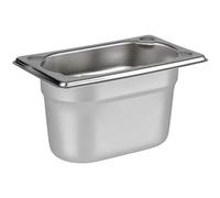 APS GN 1/9 container, stainless steel Gastronorm container, dimensions 175 x 105 mm/height 100 mm/volume 1.0 litres