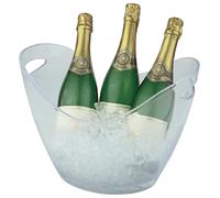 APS Ice Cooling Bucket for Wine and Champagne with Handles in Clear Acrylic