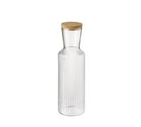 APS Lines 10726 Glass Carafe 1 Litre Diameter 9 m Height 27.5 cm Cork Lid