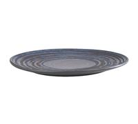 APS Loops 85027 Plate Diameter 22 cm Height 2 cm Melamine Dark Blue/Dark Grey