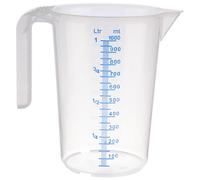 APS Measuring Cup 1 Litre, Diameter 12 x Height: 16.5 cm, Plastic Cup with Embos
