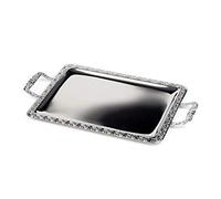 APS P004 Rectangular Handled Serving Tray | Dual-handled setup ensures secure transport across busy dining floors, optimized for rigorous commercial catering use.