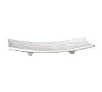 APS Paderno World Cuisine Footed White Melamine Sushi Tray, 8-5/8-Inch by 4-3/4-Inch