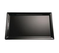 APS Pure Melamine Tray Black GN 1/2 - GF123