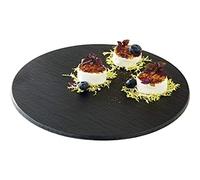 APS Round Melamine Slate Tray - 300mm (B2B)