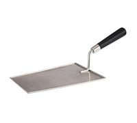 APS Serving ladle Bob, presentation ladle for burgers, stainless steel ladle with black wooden handle, 23.5 x 37 cm, height 12.5 cm