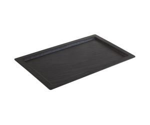 APS Slate Effect Melamine Tray with Rim GN 1/1 - GN563
