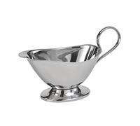 APS Stainless Steel Sauce Boat, Christmas Dinner, Roast/Dessert Sauce, Tableware, for 0,4 l, 10,5 x 22,5 cm, h: 13,5 cm
