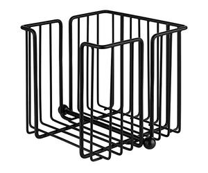APS Urban Napkin Holder Chrome Metal Napkin Dispenser Napkin Stand for Napkins 1/4 Fold, Includes Weighted 19 x 19 cm, 18 cm Height for 150 Napkins