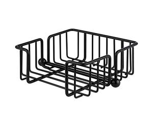 APS Urban Napkin Holder Chrome Metal Napkin Dispenser Napkin Stand for Napkins 1/4 Fold, Includes Weight, 19 x 19 cm, 7.5 cm Height, for 50 Napkins